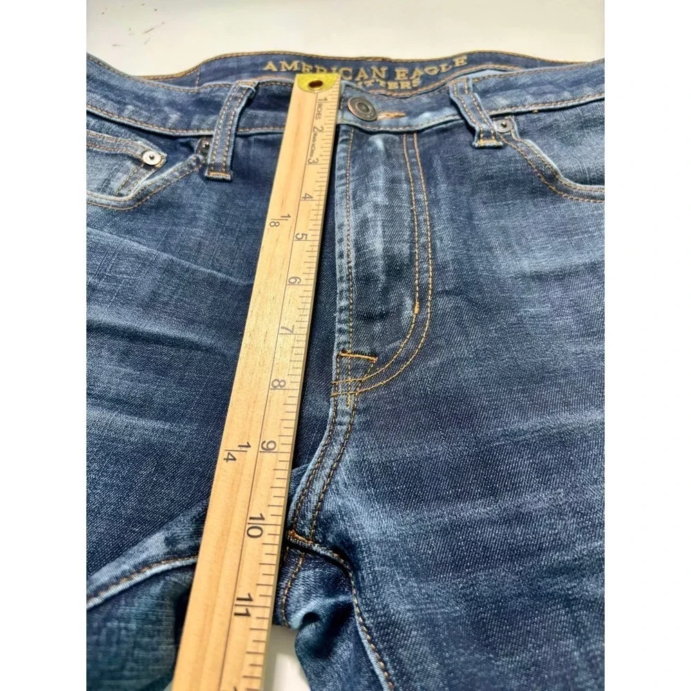 American Eagle Slim Taper Jeans Mens 33x30 Dark Wash 360 Extreme Flex Denim